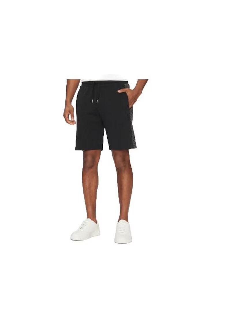 Boss Pantaloni sport barbati - bumbac/poliester/elastan - negru
