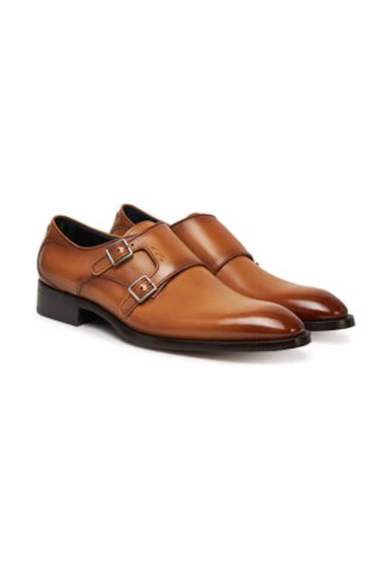 Boss Pantofi barbatesti - piele naturala - maro - inchidere cu catarama - brant din piele