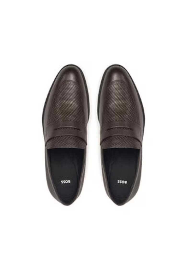 Boss Pantofi barbatesti - piele naturala - maro - slip-on