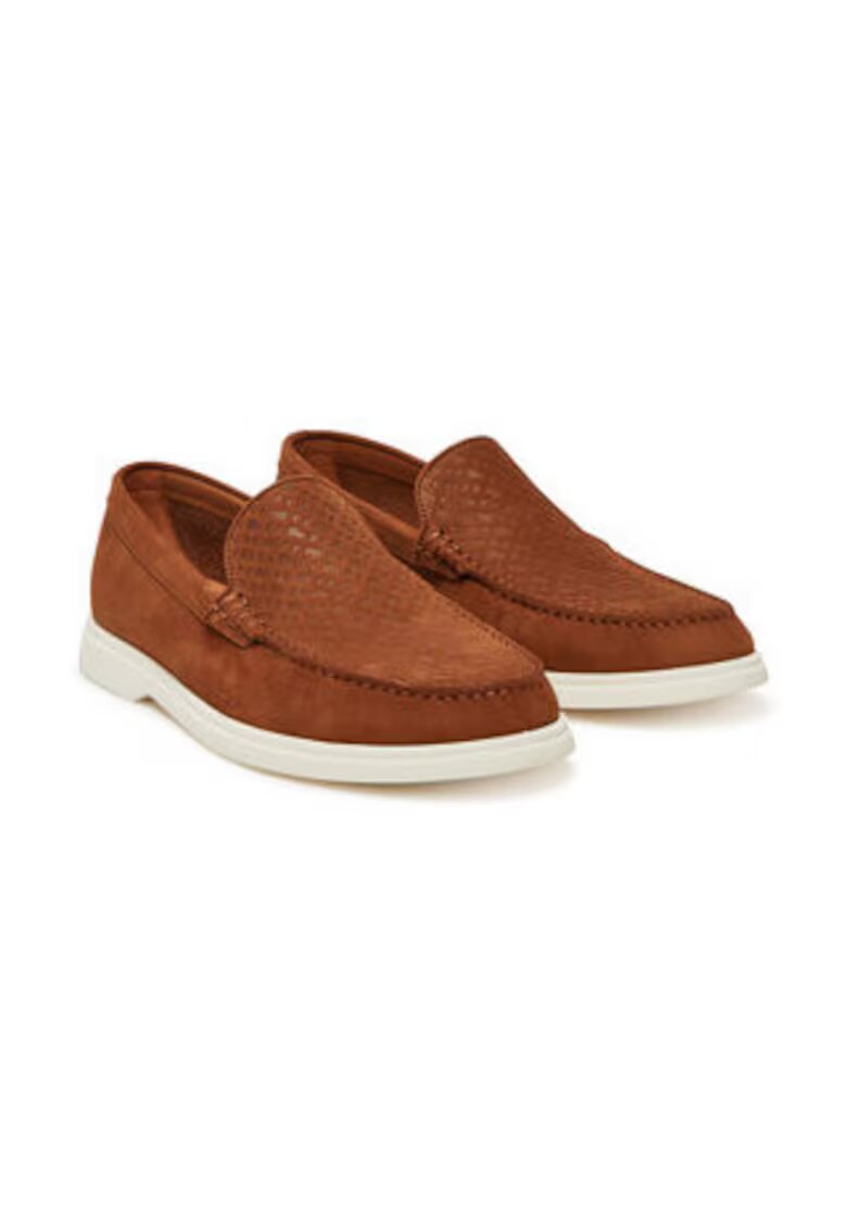 Boss Pantofi barbati - piele naturala - maro - slip-on