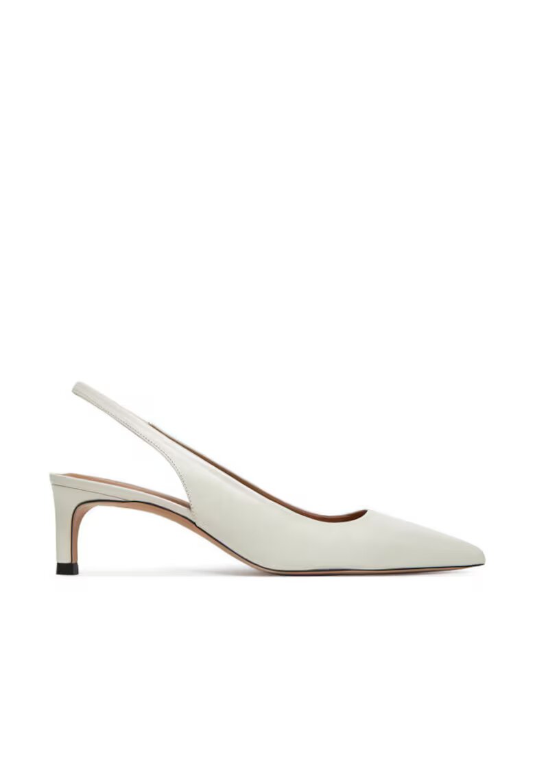 Boss Pantofi dama - 304958731 - piele naturala - alb
