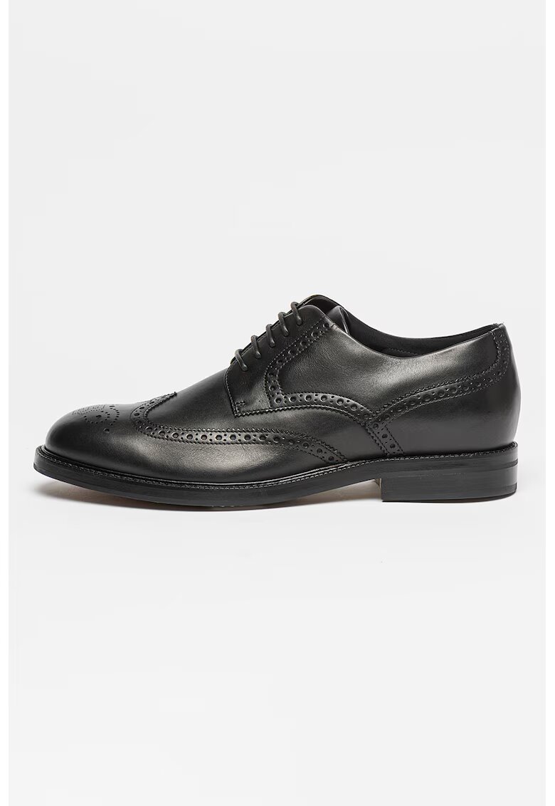 Boss Pantofi derby din piele Dressletic - Negru