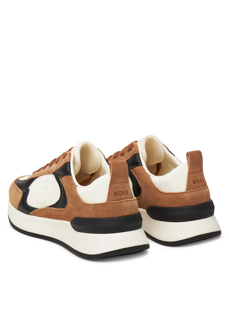 Boss Pantofi sport 50548358 - piele naturala - maro/alb