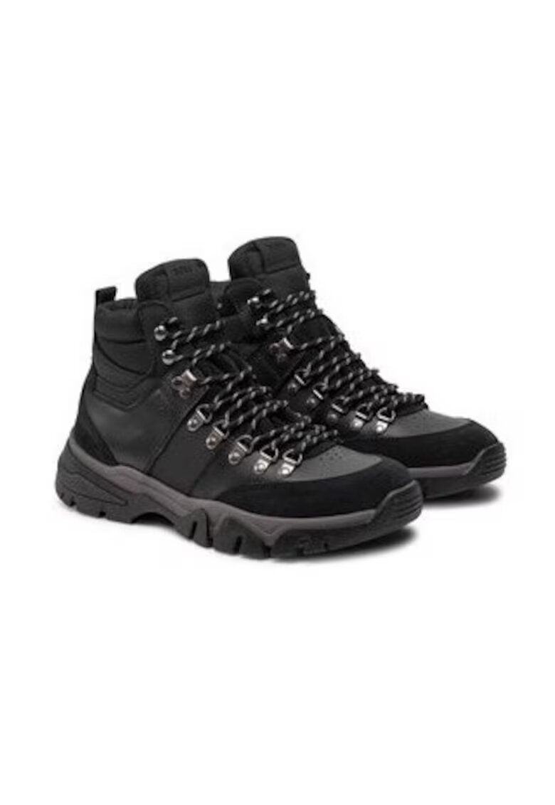 Boss Pantofi sport barbati 304261312 - Piele naturala - Negru - Negru