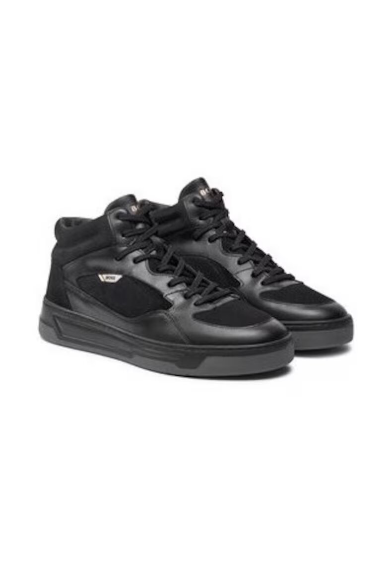 Boss Pantofi sport barbati 304262951 - Piele naturala - Negru - Negru