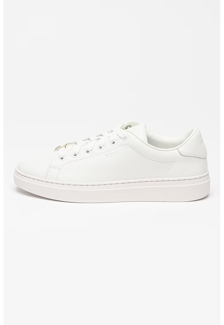 Boss Pantofi sport de piele Kieran - Alb