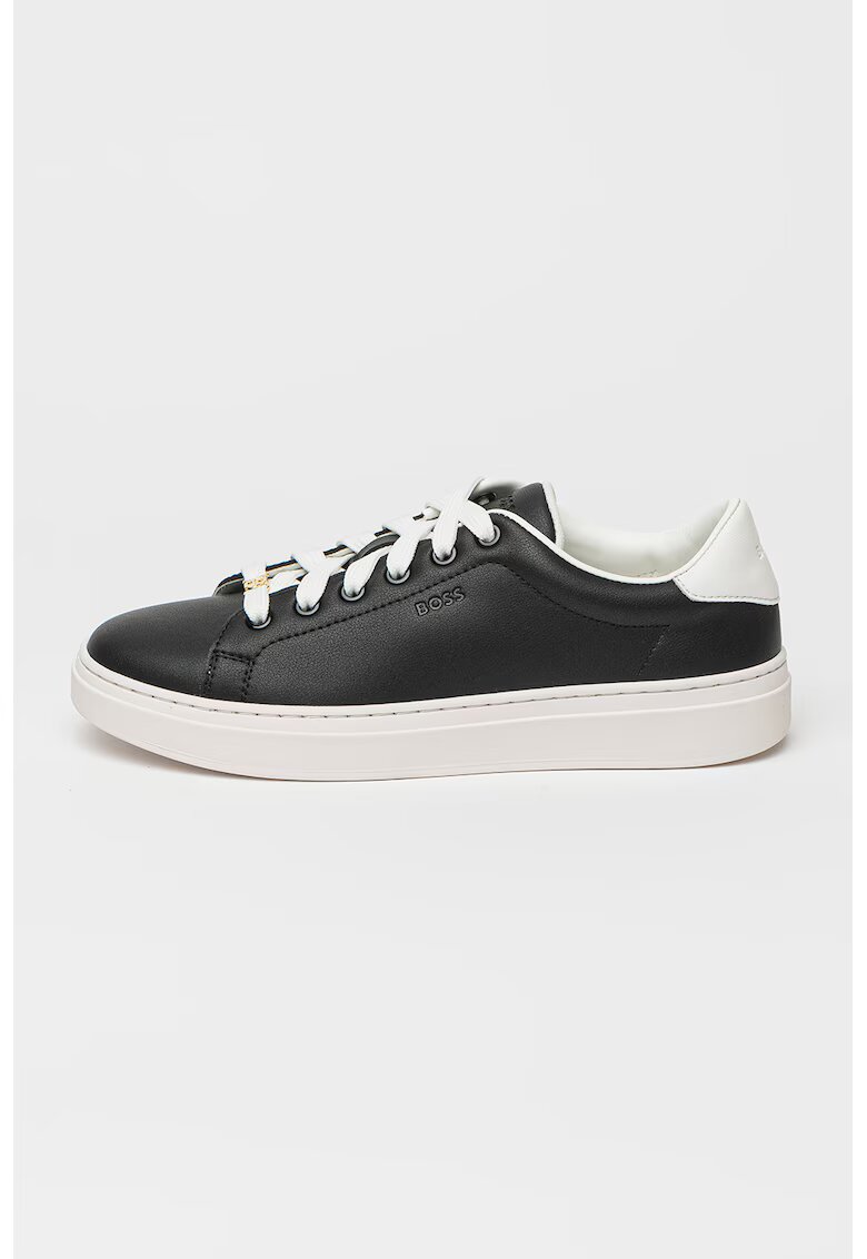 Boss Pantofi sport de piele Kieran - Auriu/Negru/Alb optic