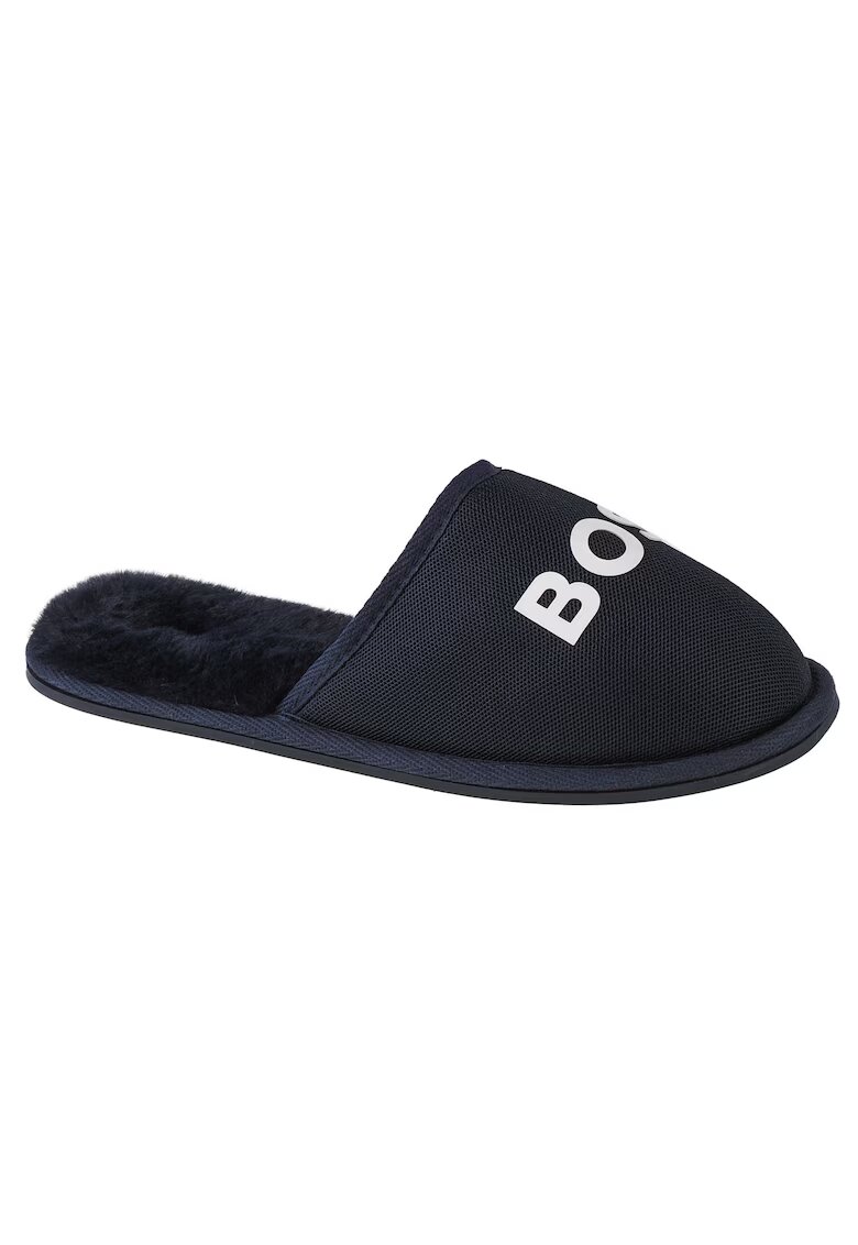 Boss Papuci de casa - Logo Slippers J29312-849 - Albastru marin - Bleumarin