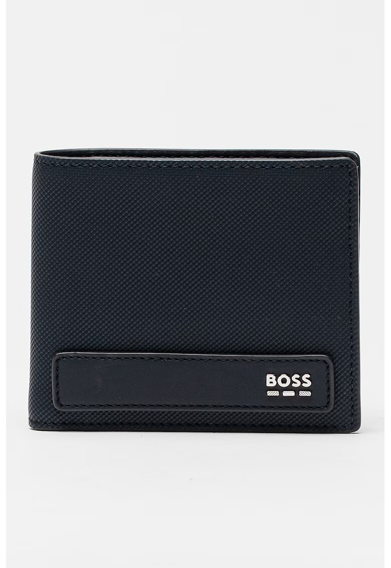Boss Portofel pliabil din piele ecologica Jinko - Albastru inchis