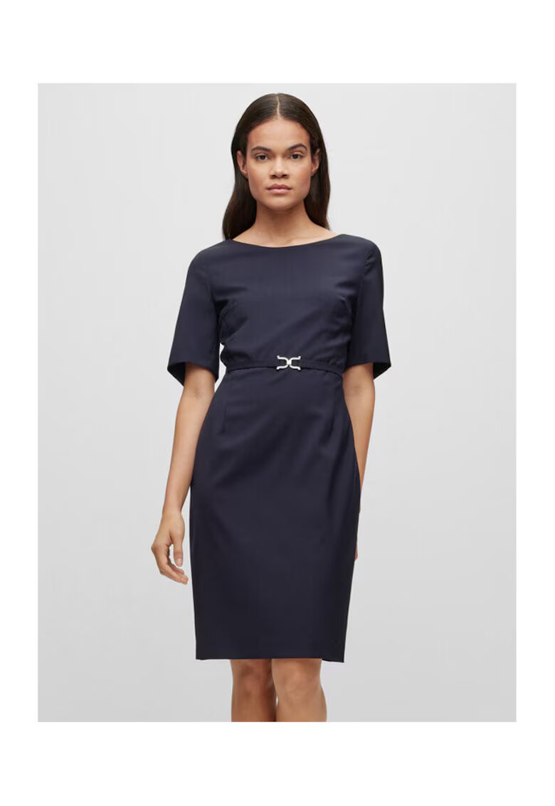 Boss Rochie Dama - 302402069 - Lana - Albastru - Albastru