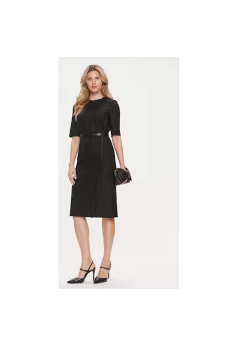 Boss Rochie dama - 303660475 - Lana - Negru - Negru