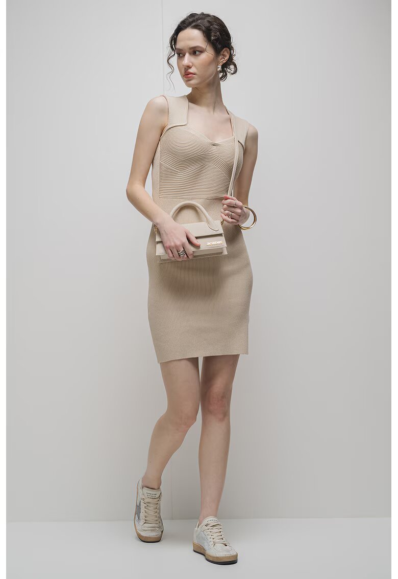 Boss Rochie scurta fara maneci Foberta - Verde pal