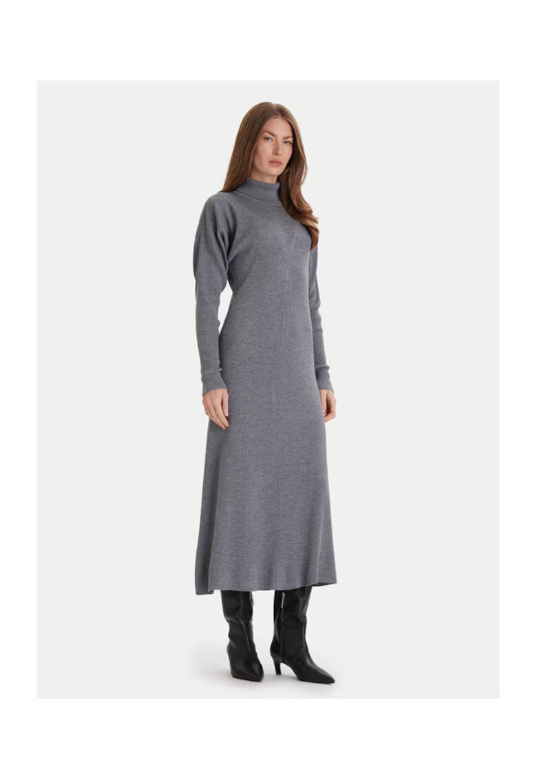 Boss Rochie tricotata de dama gri