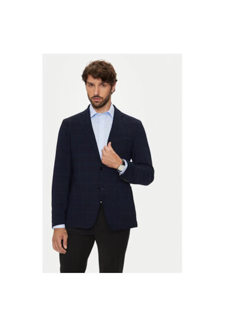 Boss Sacou barbati - 304018657 - Lana/Viscoza/Bumbac - Albastru - Albastru