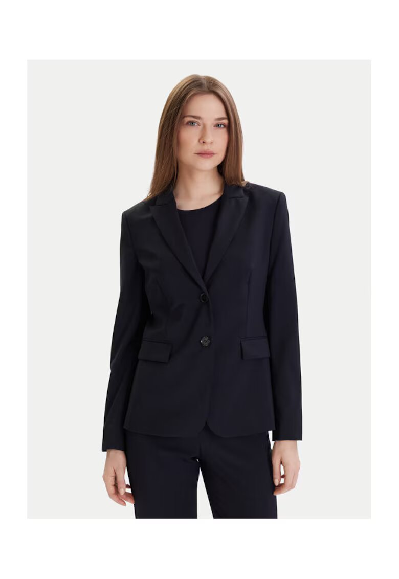Boss Sacou dama - 302401659 - Lana - Albastru - Albastru
