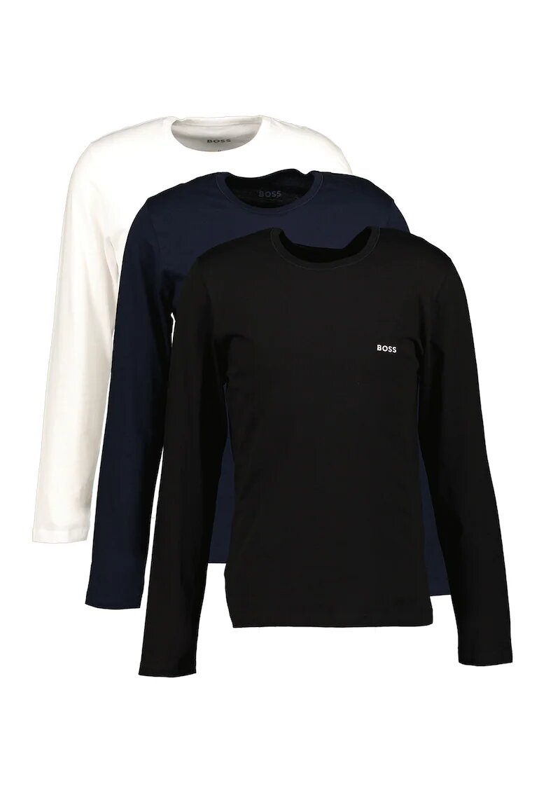 Boss Set de bluze de casa - 3 piese - Alb/Negru/Bleumarin