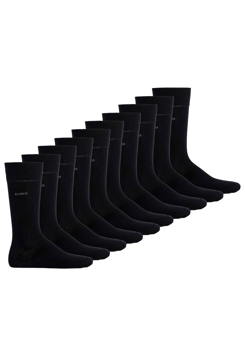 Boss Set de sosete lungi - 10 perechi - Negru