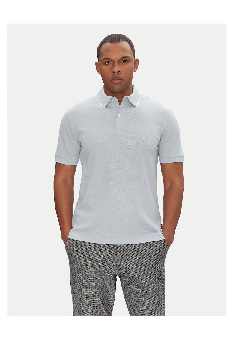 Boss Tricou barbati 100% bumbac - albastru