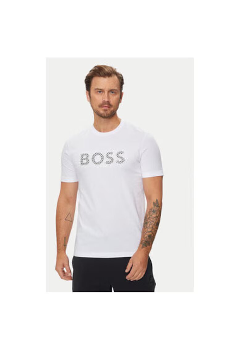 Boss Tricou barbati - 304018565 - Bumbac - Alb - Alb