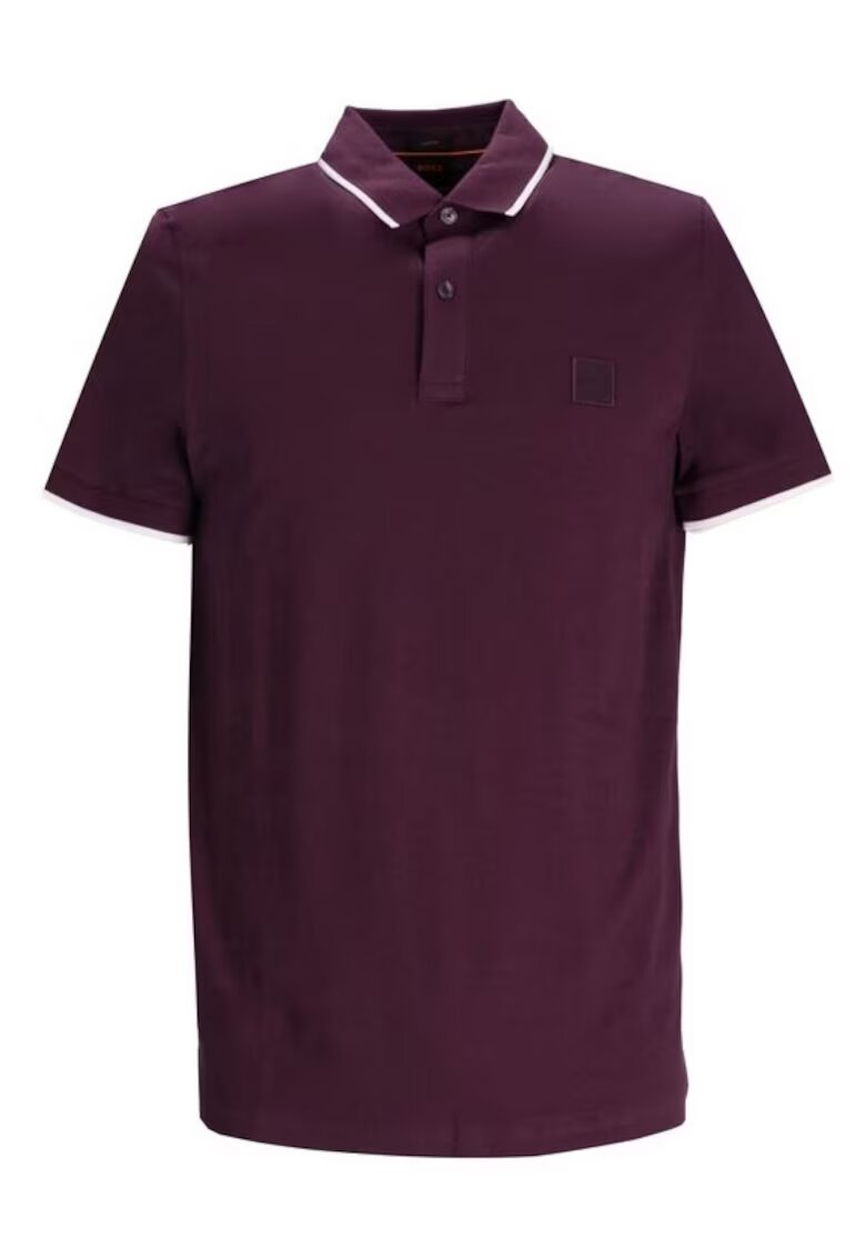 Boss Tricou cu guler polo din amestec de bumbac