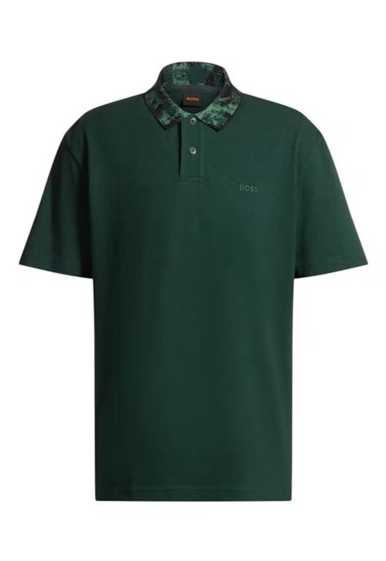 Boss Tricou cu guler polo din bumbac