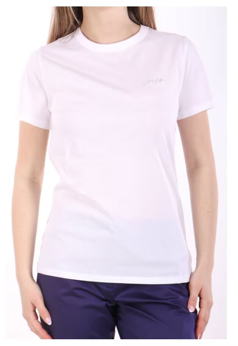 Boss Tricou dama C_ELOGO_PRINT_7 - Bumbac - Alb