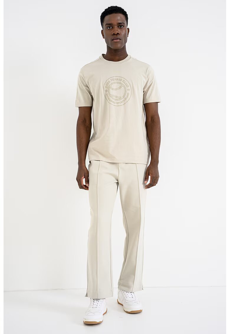 Boss Tricou de bumbac cu logo Join - Bej