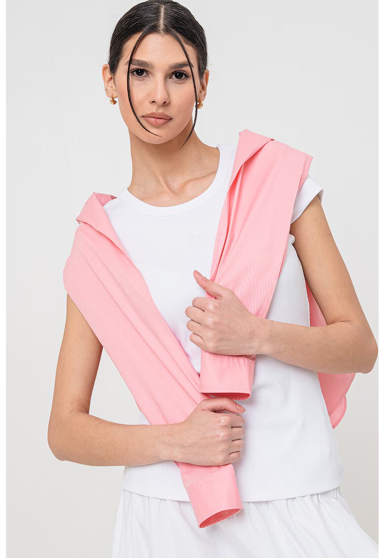 Boss Tricou elastic cu decupaj pe partea din spate - Alb