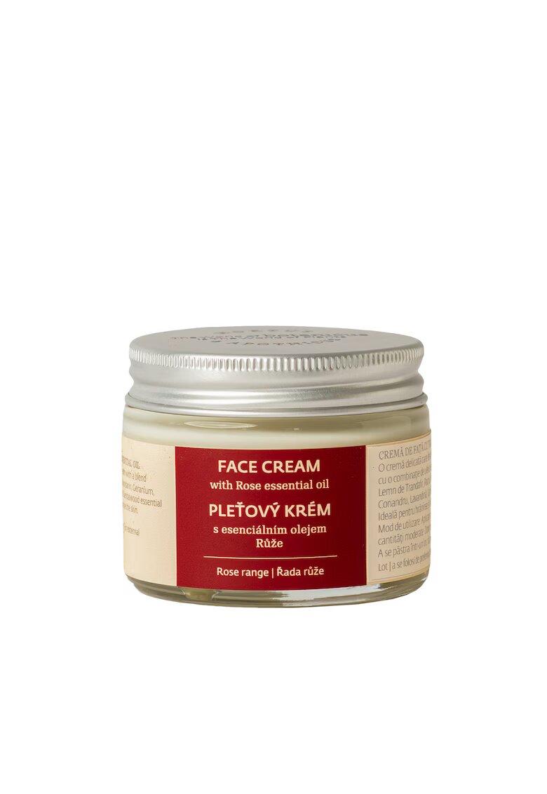 Botanicus Crema de fata naturala cu ulei esential de Trandafir - 50g - fara parabeni si siliconi - hidratarea intensa a tenului uscat - sensibil sau matur - textura usoara - absorbtie rapida