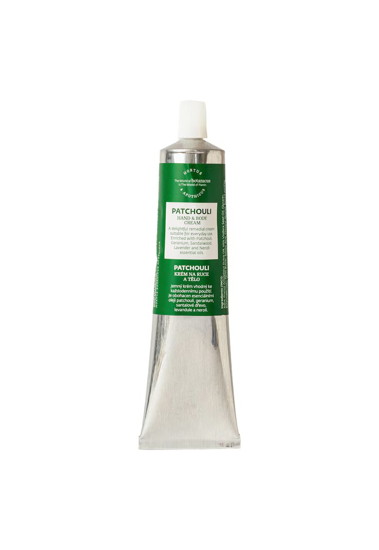 Botanicus Crema de maini si corp naturala cu Paciuli - 100g - fara parabeni si siliconi - pentru piele uscata si normala - hidratare profunda si regenerare