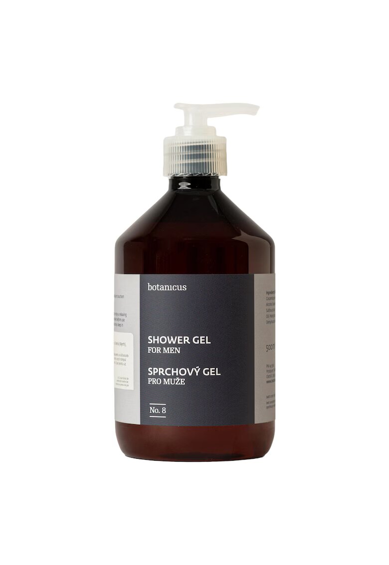 Botanicus Gel de dus pentru Barbati fara coloranti artificiali - parfumuri sintetice - curata fara sa usuce pielea - contine uleiuri esential deTamaie - Smirna - Geranium Bourbon cantitate. 500 ml