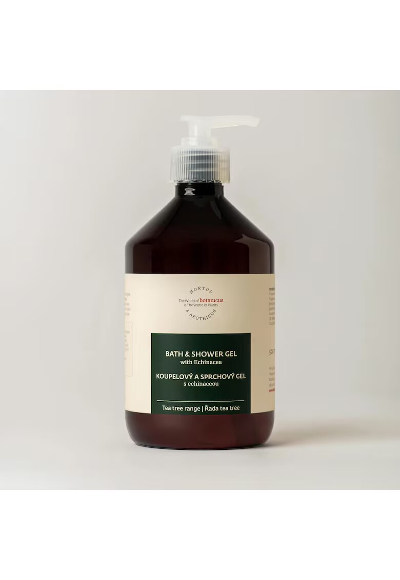 Botanicus Gel de dus si baie cu Echinacea - 500 ml - Fara parfumuri sintetice si coloranti artificiali - doar uleiuri esentiale naturale