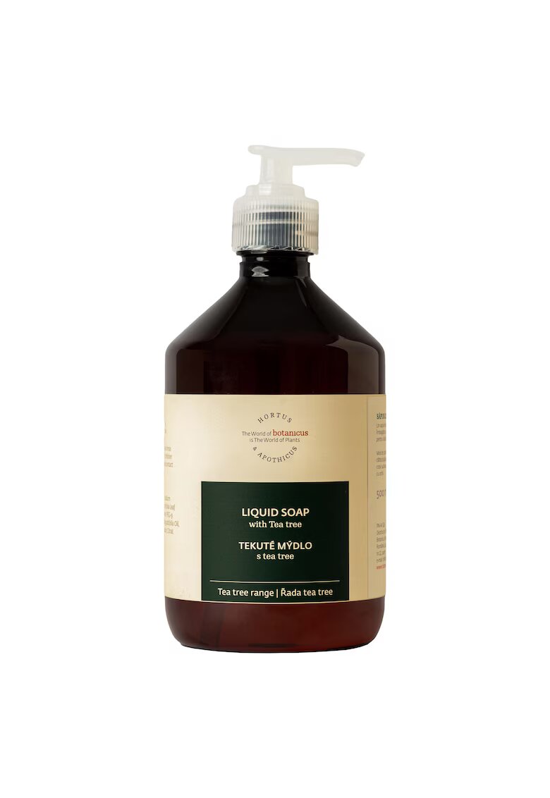 Botanicus Sapun lichid natural cu Arbore de Ceai 500 ml - fara parabeni - siliconi - coloranti sau parfumuri sintetice - pentru curatare delicata a pielii