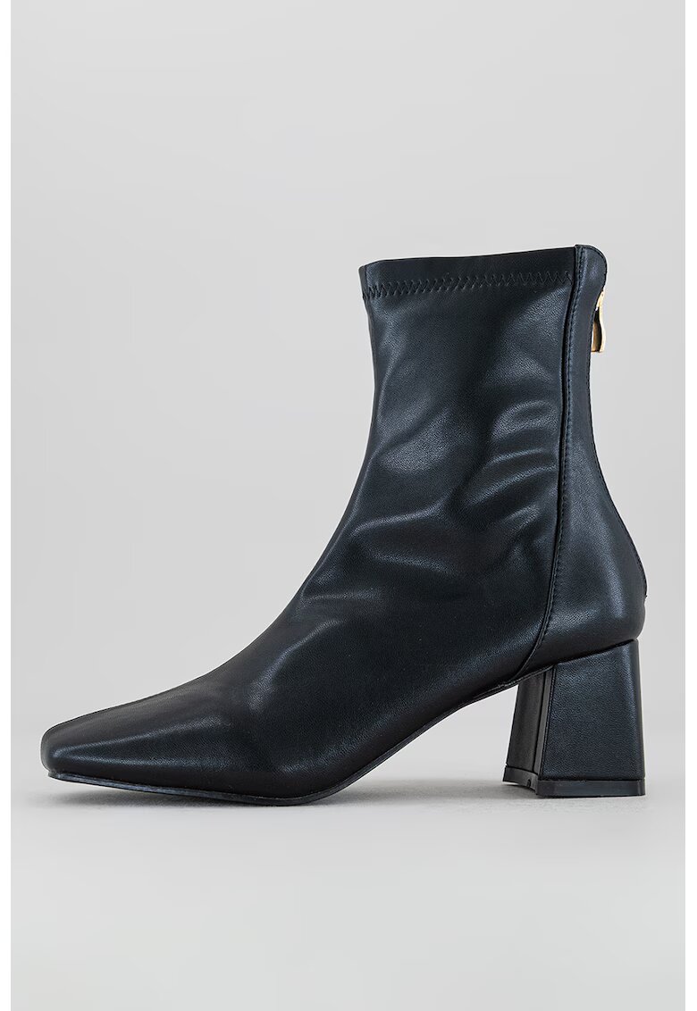  Botine cu toc inalt Maddy - Negru