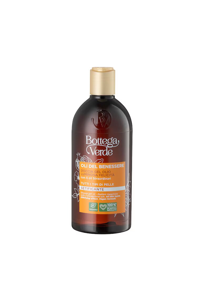 Bottega Verde Gel de dus iluminant cu extract de 5 uleiuri - Oli del Benessere - 400 ml