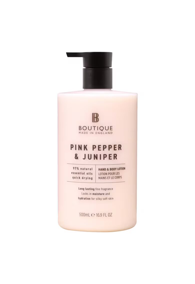 Boutique Lotiune pentru maini & corp cu parfum de piper roz & ienupar - 500 ml