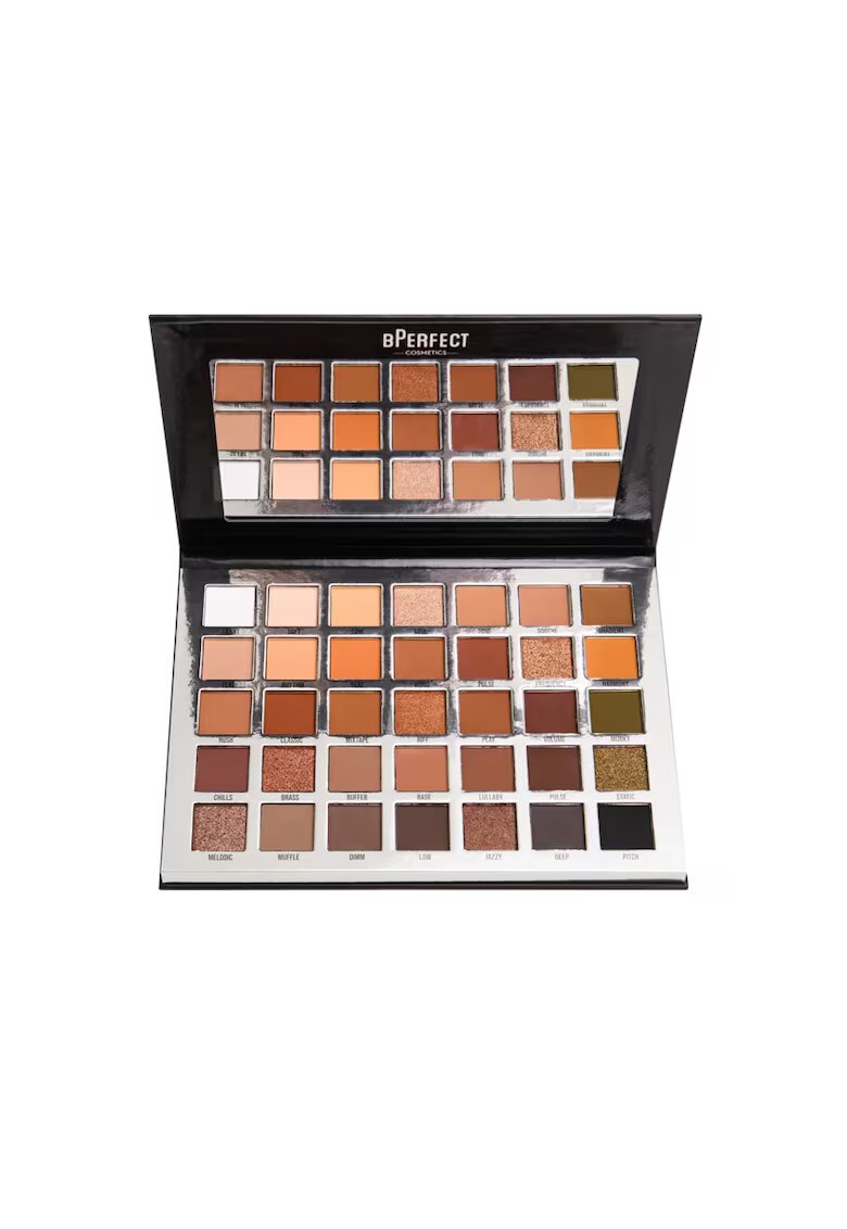 BPerfect Cosmetics Paleta farduri pentru ochi BPerfect Muted Shadow Palette - 52.5g