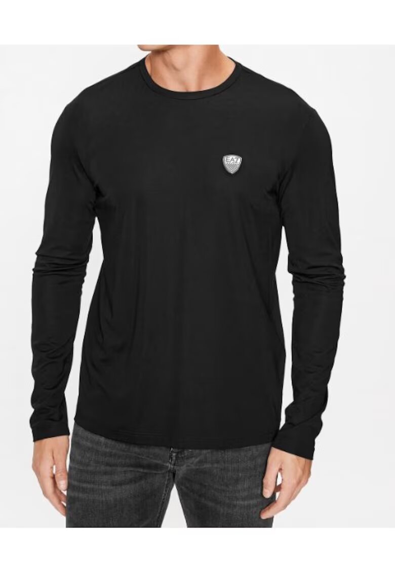 brak Tricou barbati - EA7 Emporio Armani - negru - 60% viscoza - 35% poliamida -