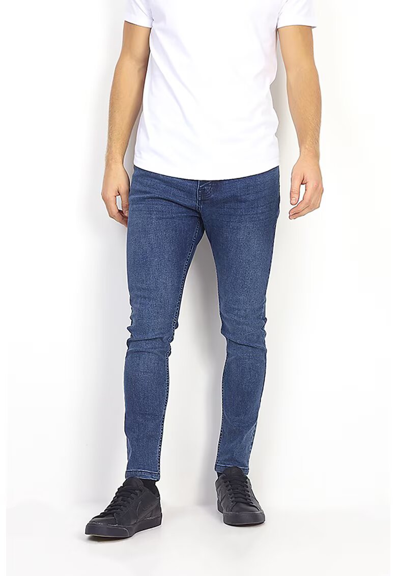 BRAVE SOUL Blugi skinny Madison - Albastru indigo