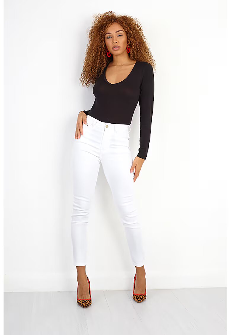 BRAVE SOUL Body cu decolteu in V Jill - Negru