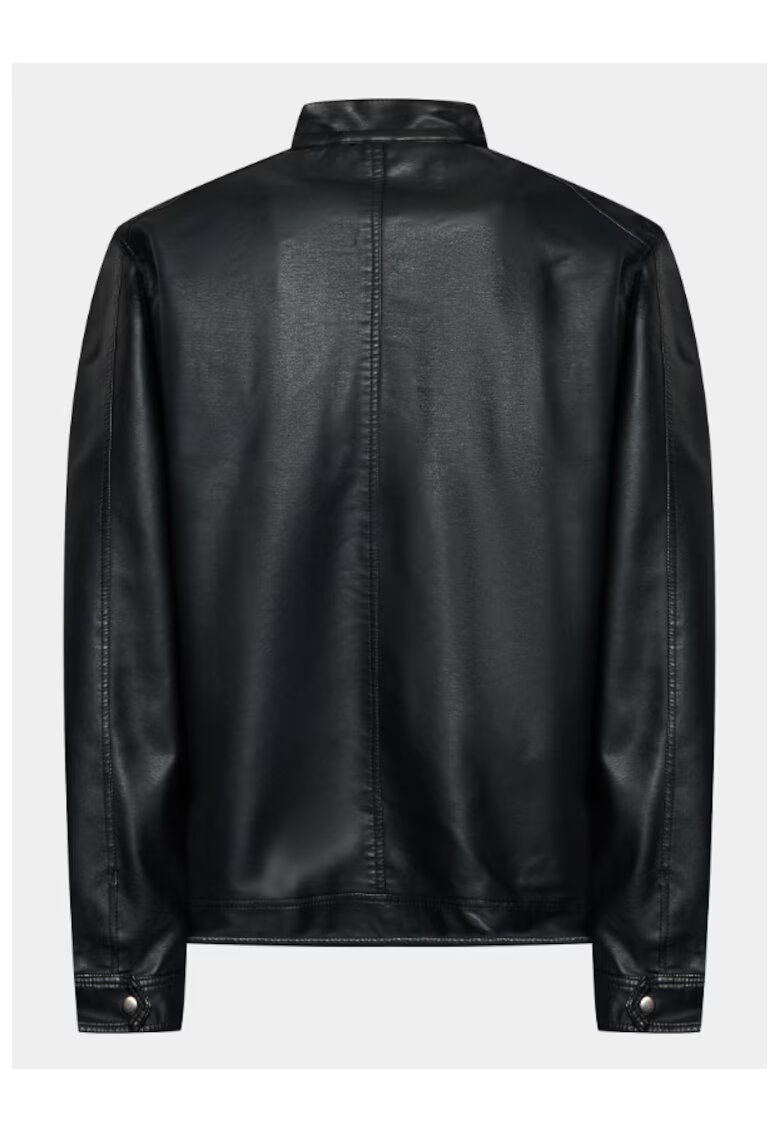 BRAVE SOUL Geaca barbati - 303340049 - Piele Ecologica - Negru