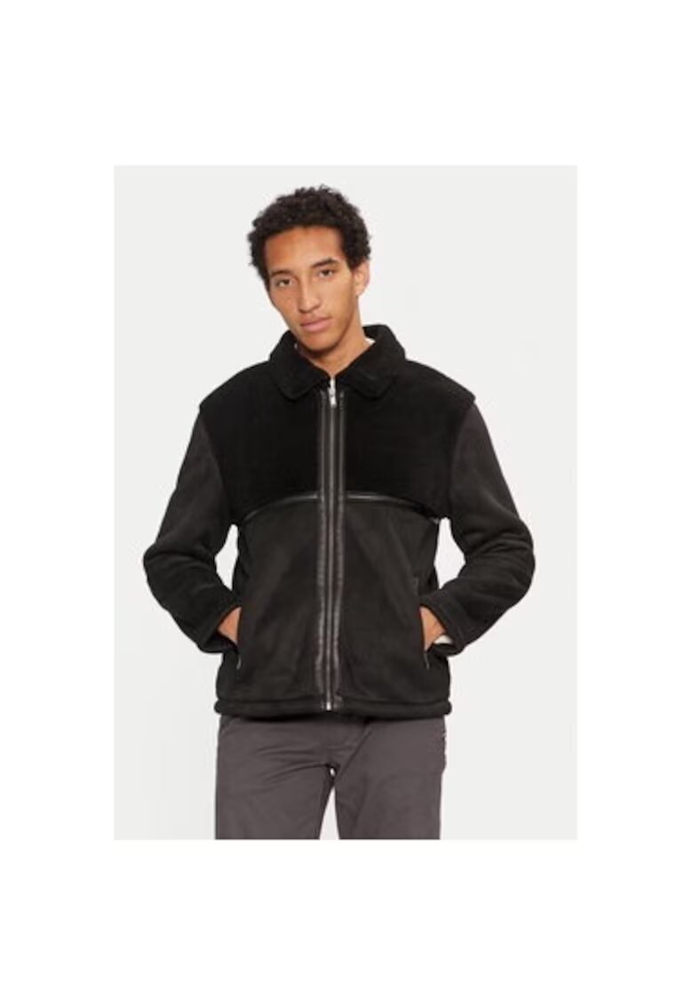 BRAVE SOUL Geaca barbati - 304527227 - Piele ecologica - Negru - Negru