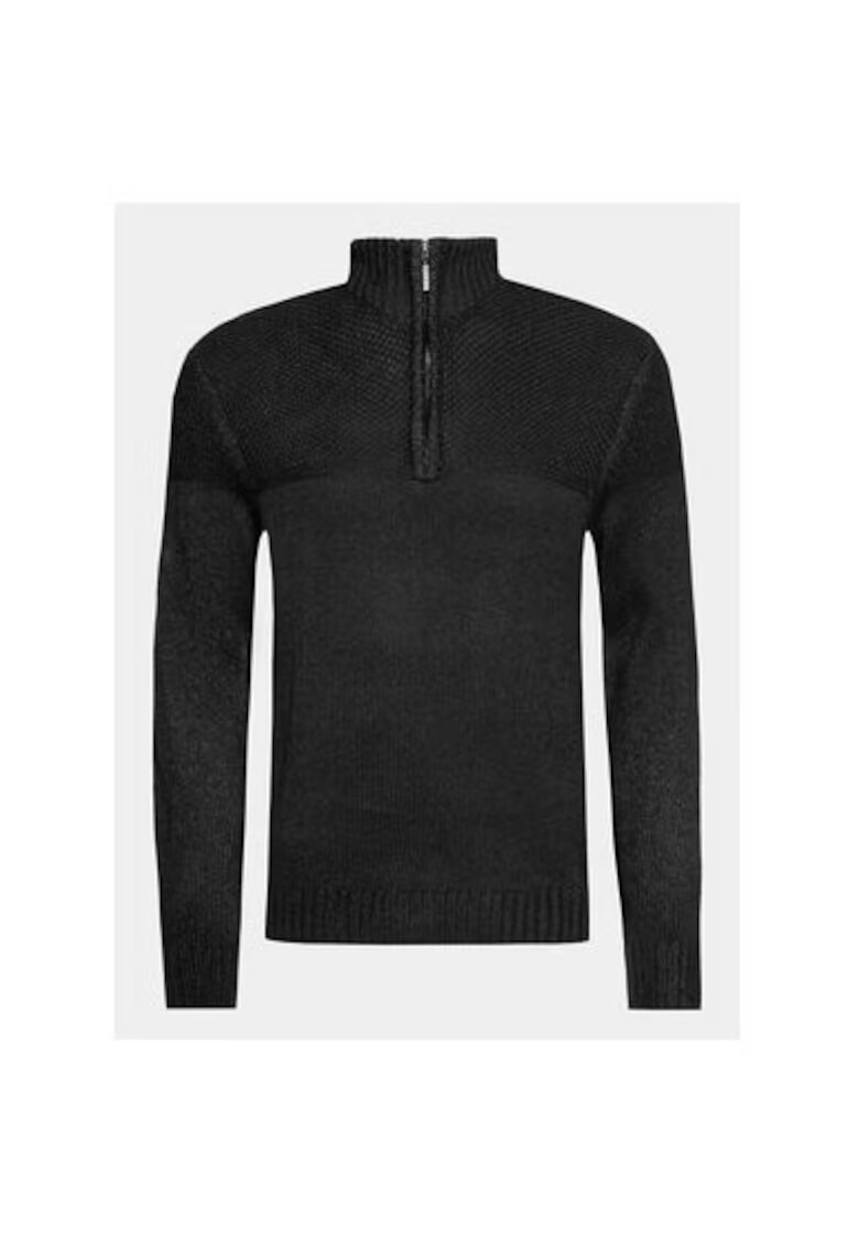 BRAVE SOUL Pulover barbati - 303340292 - Acril - Negru - Negru