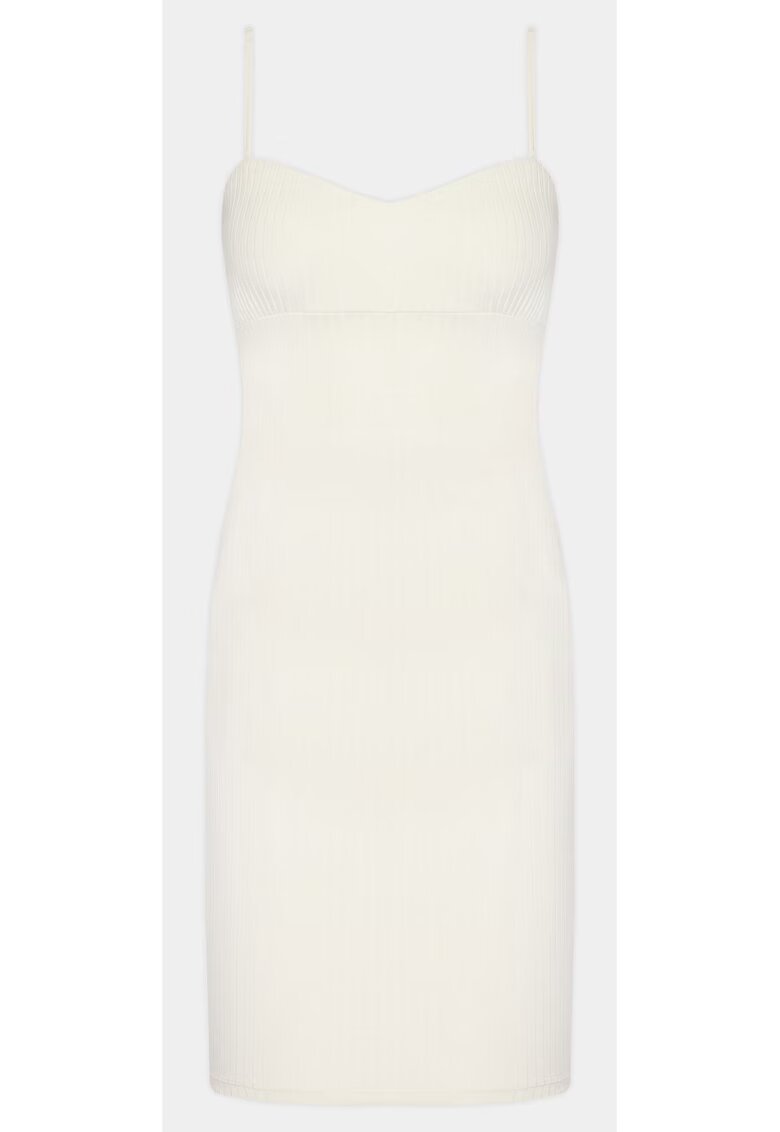 BRAVE SOUL Rochie dama - 303995225 - Ecru - Bumbac