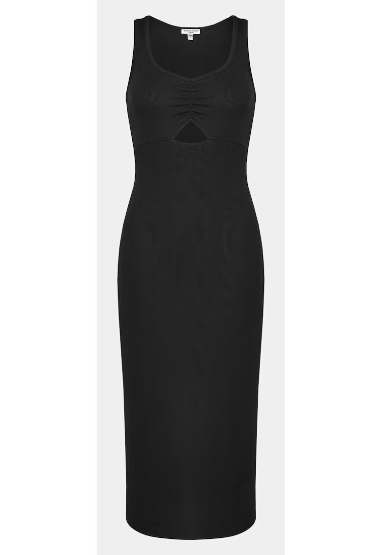 BRAVE SOUL Rochie dama - 303995287 - Negru - Bumbac