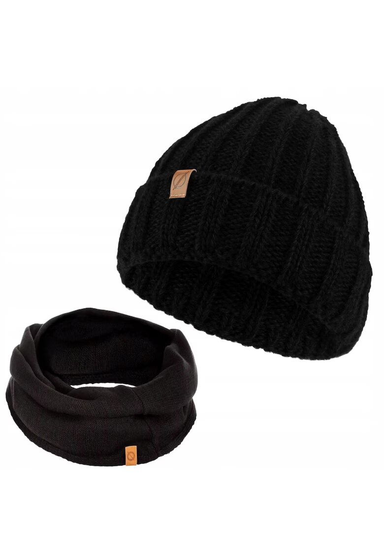 Broedrene Set caciula cu fular barbati Brodrene - Acril - Negru