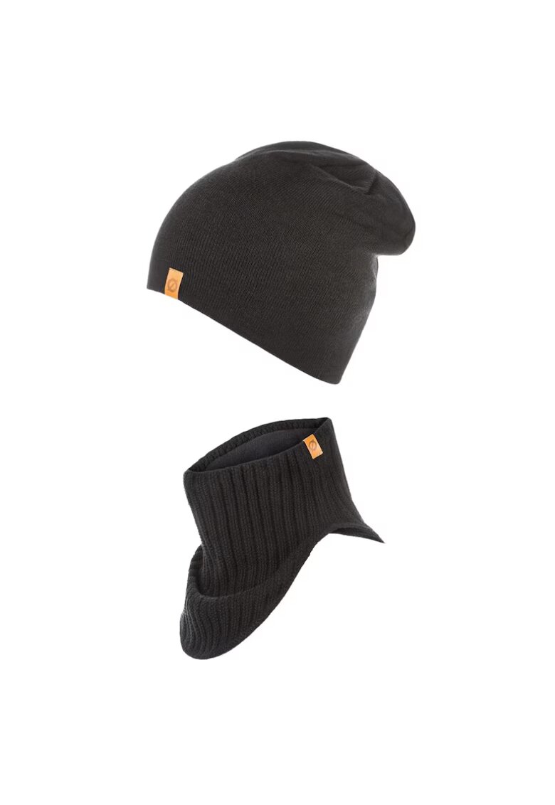 Broedrene Set caciula cu fular Brodrene - Acril - Universal - Negru