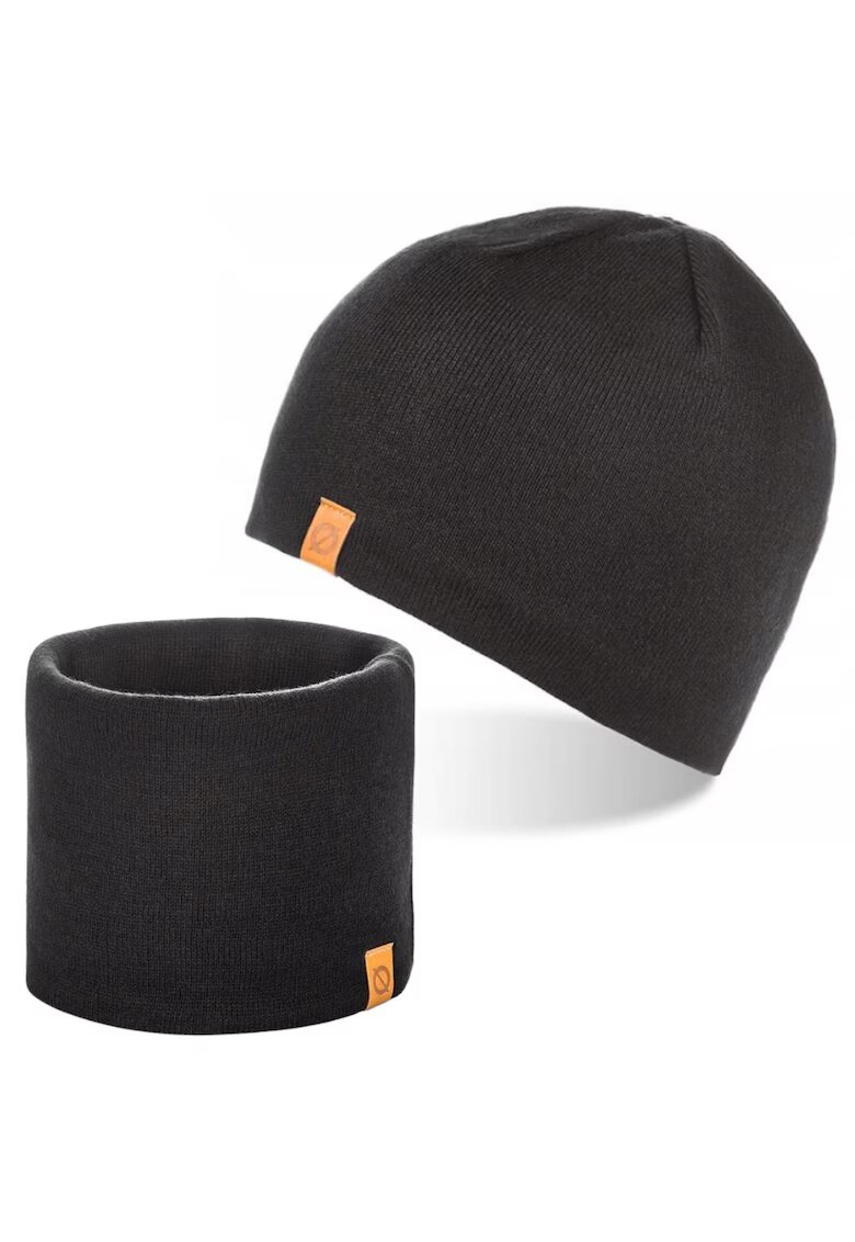 Broedrene Set caciula si fular barbati Brodrene - Acril - Negru