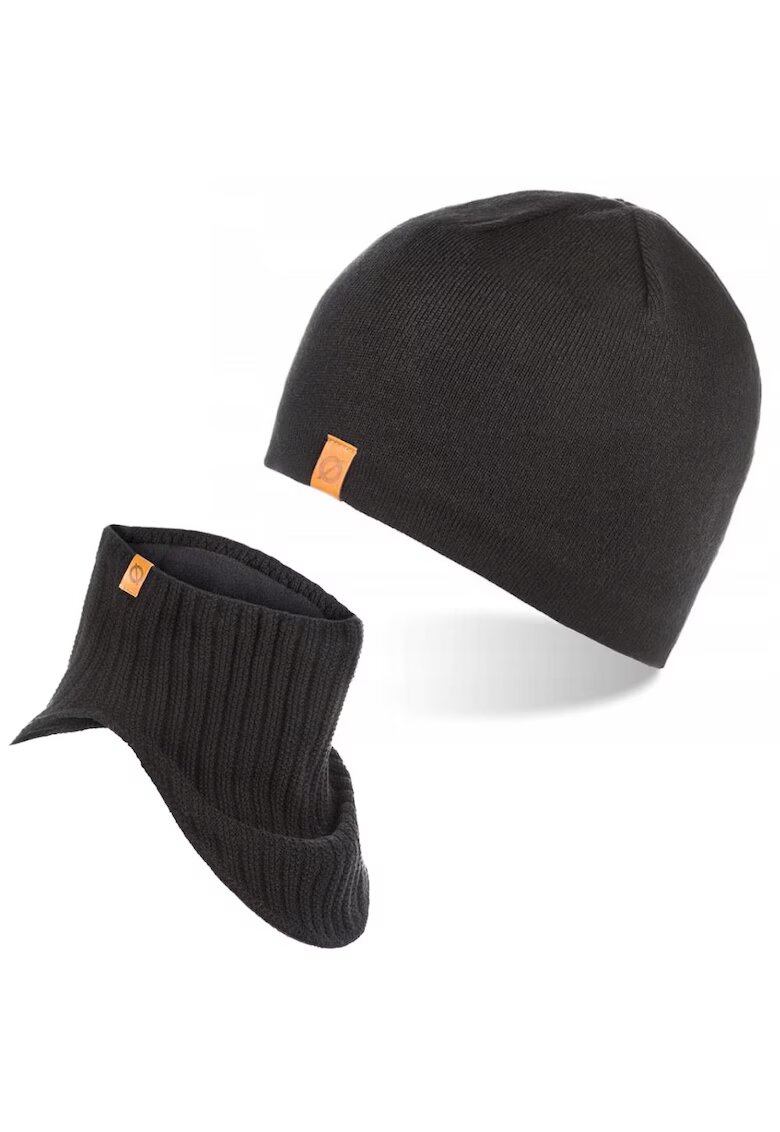 Broedrene Set caciula si fular barbati Brodrene - Acril - Negru
