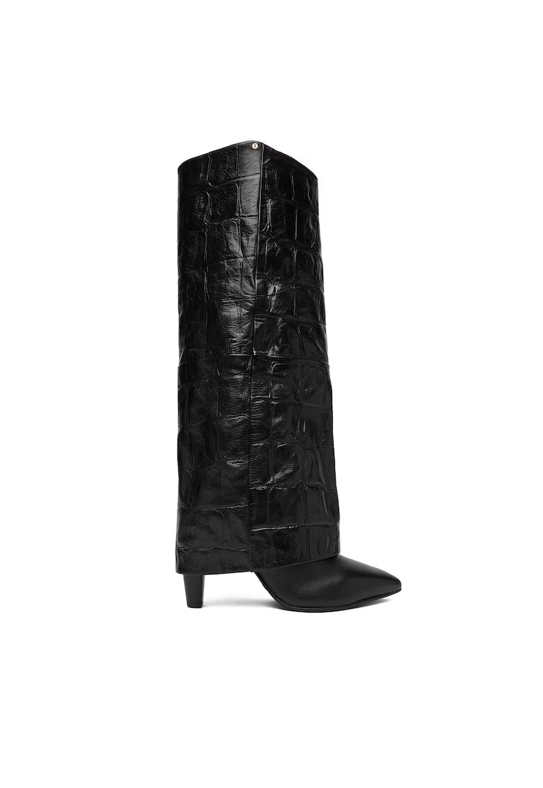 Bronx Cizme dama 14348-WE - piele naturala - negru